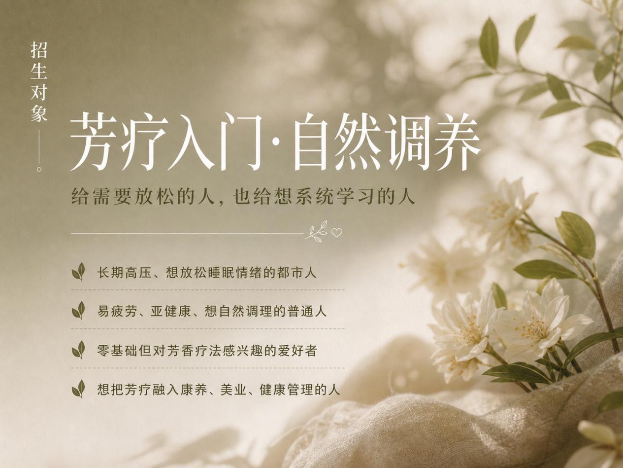 芳疗入门自然调养主题视觉